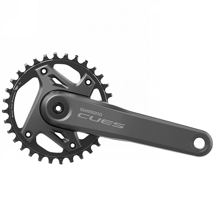 crankset, shimano cues, 32-175 hr 9/10/, for rear 9/10/11-speed, 2pcs fc ( integrated bb axle ), 32t, 175mm, bulk - 1