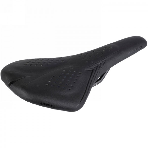 Saddle velo, air thru,black matt with shiny logos, with honeycomb gel, 268 gr, on card - 1