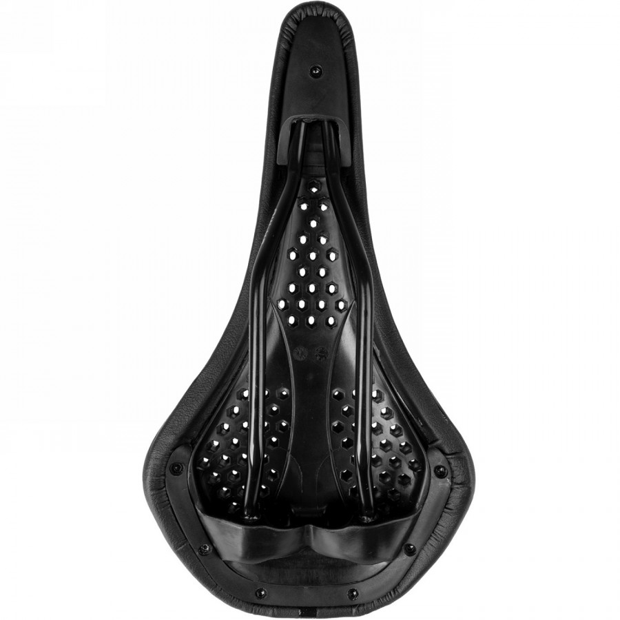 Saddle velo, air thru,black matt with shiny logos, with honeycomb gel, 268 gr, on card - 3