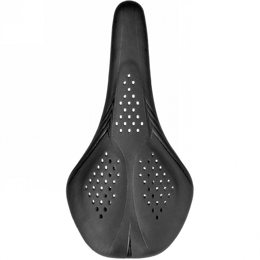 Saddle velo, air thru,black matt with shiny logos, with honeycomb gel, 268 gr, on card - 5