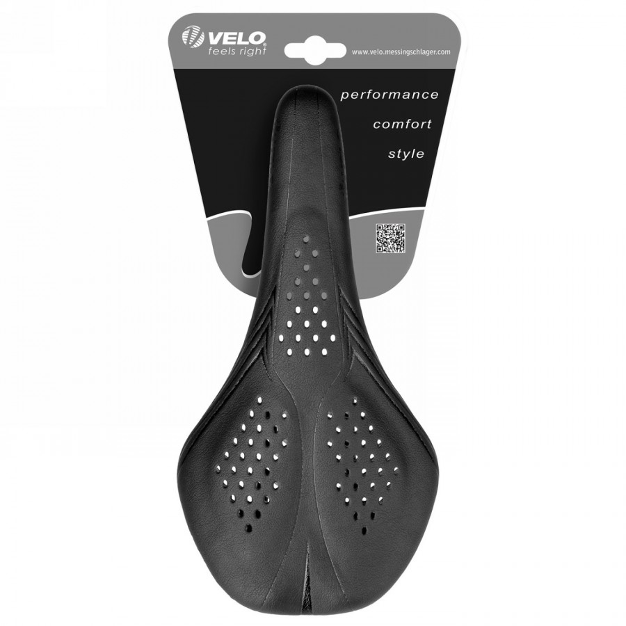 selle velo, air thru,noir mat avec logos brillants, avec gel honeycomb, 268 gr, sur carte - 7