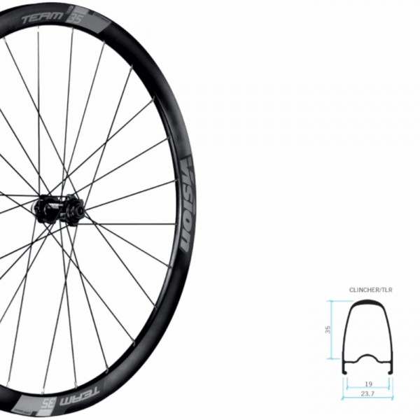 Paire de roues Team 35 db centerlock sh11 tubeless ready b2 - 1