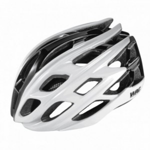 Gt3000 adult road helmet, in-mold shell with conehead technology, size l, white / black color. - 1