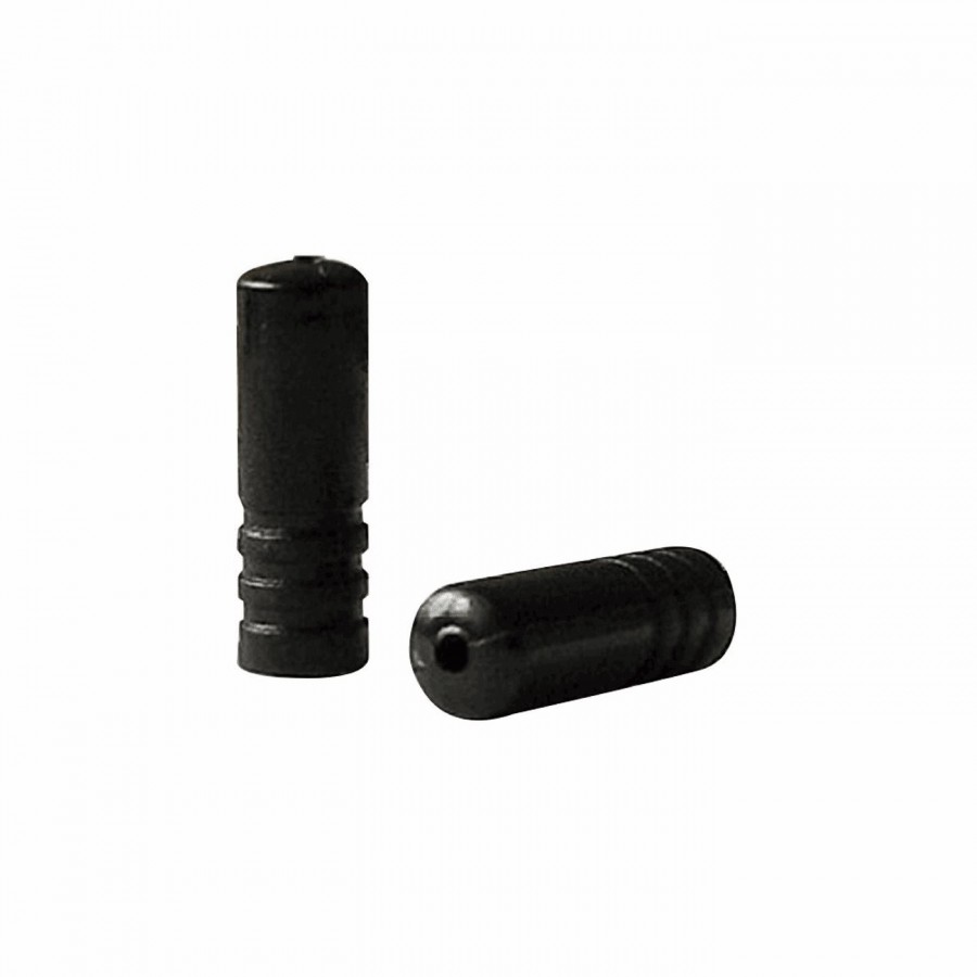 Outer cap body: 4mm x length: 18mm black nylon - 100 pieces - 1