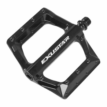 Pedal e-pb571 mtb 117x116mm en aluminio negro - conexión flat - 1