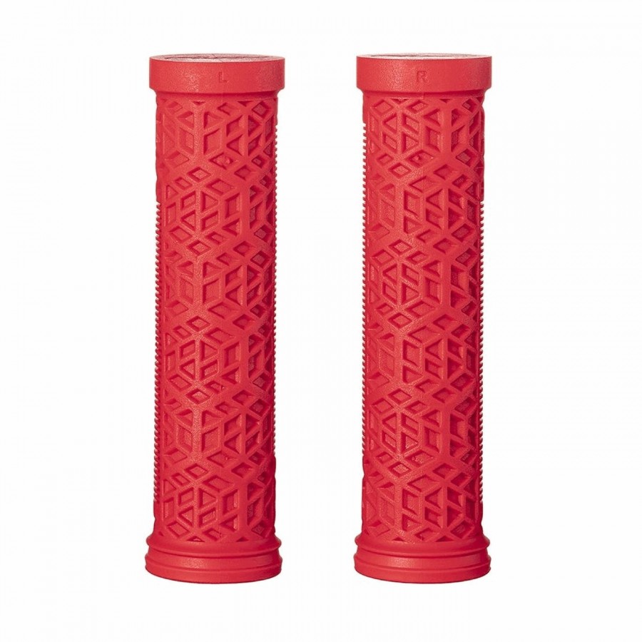 Poignées en caoutchouc rouge hilt es 30 mm avec collier en aluminium - 1