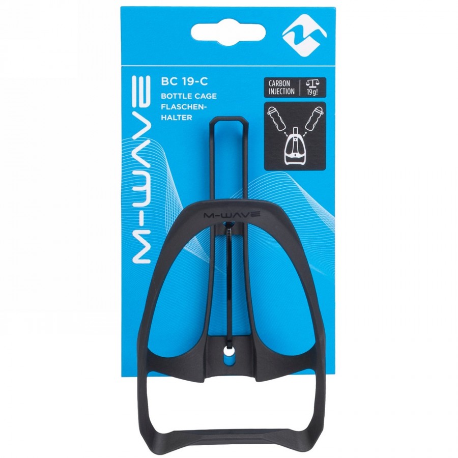 Water bottle cage bc 19-c m-wave, carbon composite, on card - 2