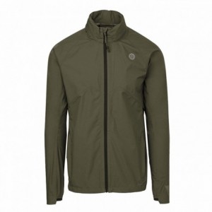Compact rain jacket venture unisex military green size s - 1