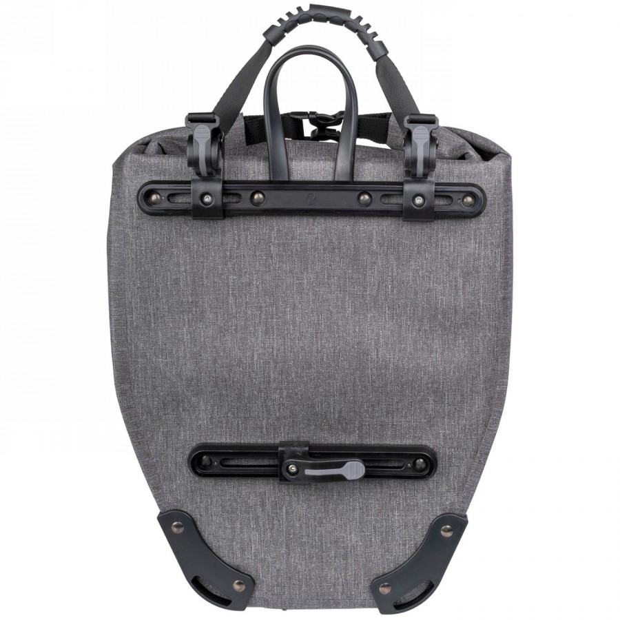 Borsa impermeabile per il trasporto suburbano, realizzata in nylon tpu, grigio screziato con stampa riflettente - 2 - Borse e ba