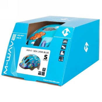 Casco infantil kid-s, diseño: sea land, talla s 52 - 57 cm, caja - 6