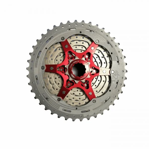 Cassette mtb 11v x 11/42 dientes en aluminio plata - cuerpo shiman - 1