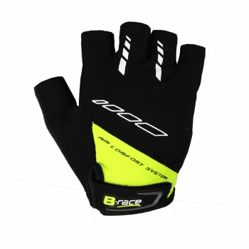 Handschuhe b-race bump gel schwarz / lime grösse 3 grösse l - 1