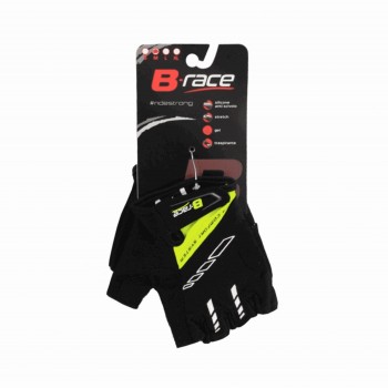 Gloves b-race bump gel black / lime size 3 size l - 3