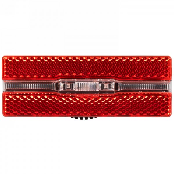 Battery rear light helios b, with batteries 2 x aaa, 2 red leds, with integrated reflector, function: on - off, - 1