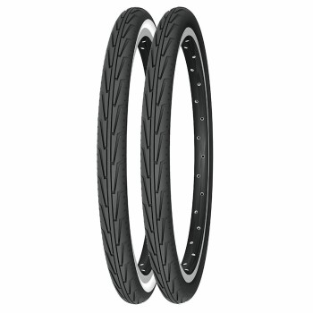 Neumático strada city junior 600a confort tube type negro/blanco - 1