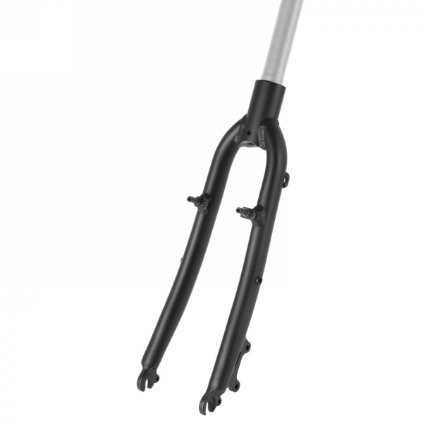 Mtb fork, 26', with long fork crown (as a replacement for suspension forks), 1.1/8', aluminium, 280 mm, ahead-type, with forged 