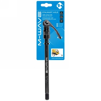 Axe traversant stalwart m-wave, avec fixation universelle pour le montage d'un crochet de remorquage (par exemple 640052), x12, 