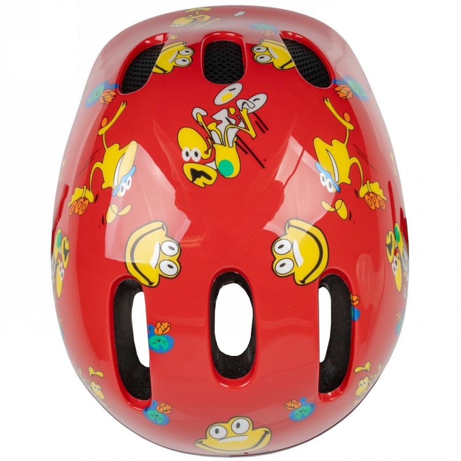 Casco infantil kid-x-s, diseño: rana (rojo), talla xs 46 - 52 cm, caja - 4