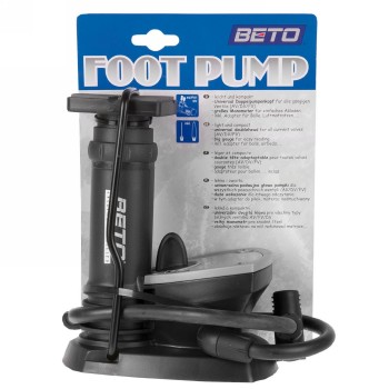 Mini stand/foot pump, with pressure gauge (3.5'), with double head, beta card - 4