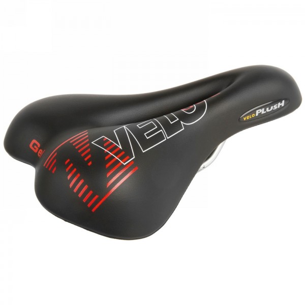 Saddle velo, 254 x 173 mm, only 452g, black, steel frame, with insole, without clamp, mv - 1