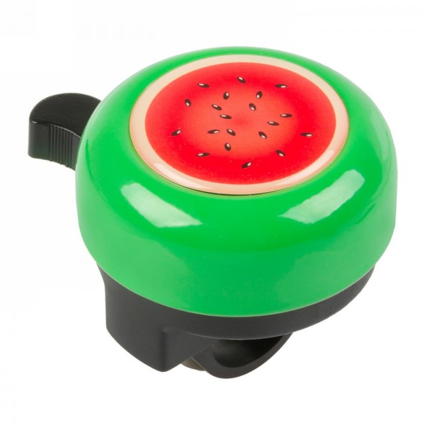 Steel lid bell, plastic base with 2 screws, design: 'watermelon', on M-wave card - 1