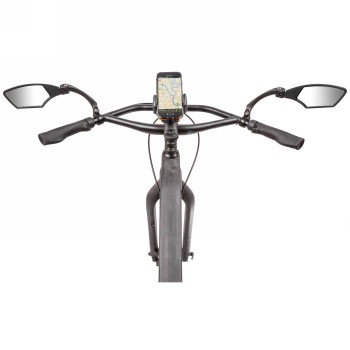 Bicycle mirror m-wave, for mounting on handlebar (left only), aluminium clamp 22.2 mm, am-packing - 2