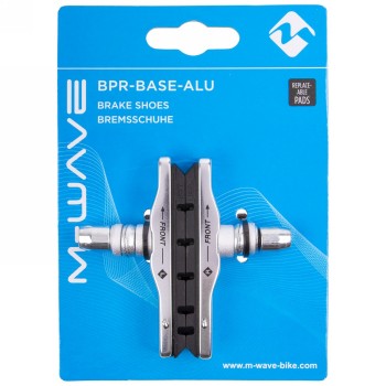 Cartridge/v-brake shoes bpr-vc-base-alu, aluminium, replaceable brake pads, en tested (en 14766), for v-brake, in pairs on - 5