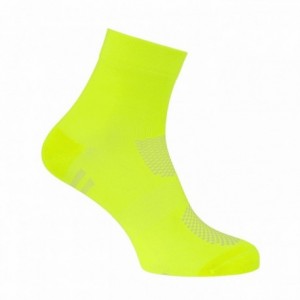Medium coolmax sport calcetines largo: 13cm amarillo fluo talla sm - 1