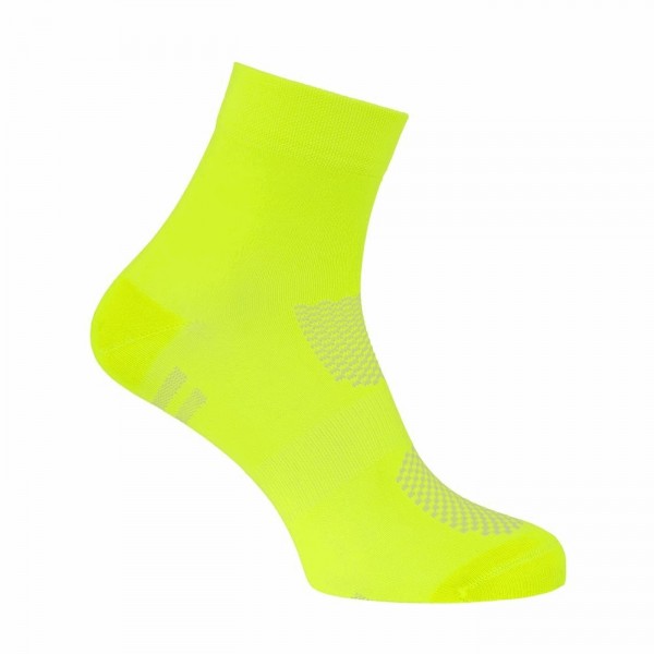 Medium coolmax sport calcetines largo: 13cm amarillo fluo talla sm - 1