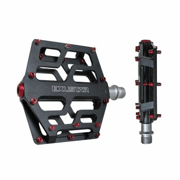 Pedal e-pb531 103x100mm flat attack en aluminio negro en cr-mo - 1