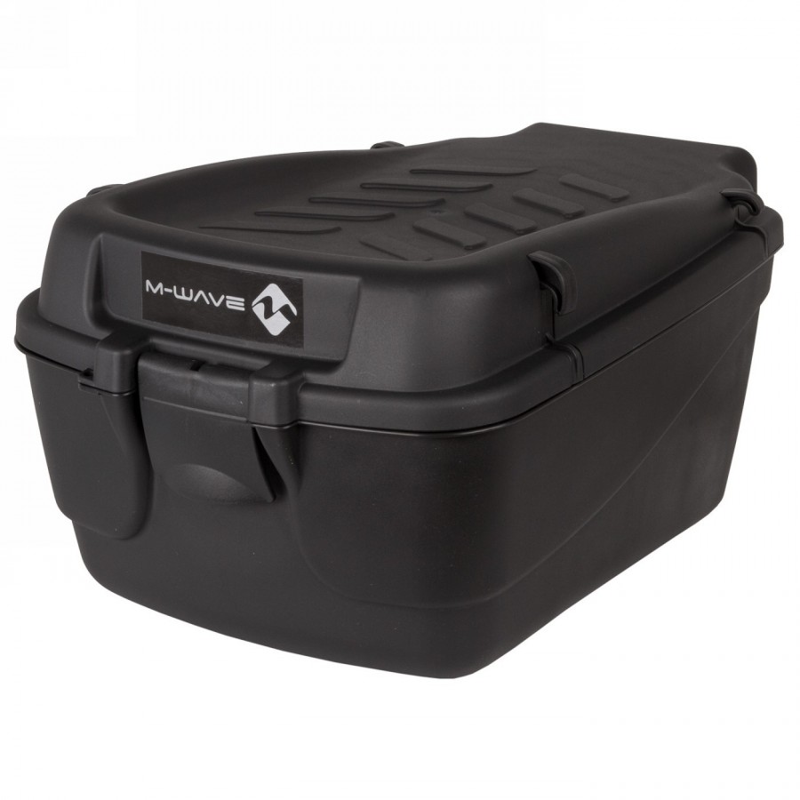 Baule per bicicletta/topcase 'm-wave', in plastica, nero, per il montaggio sul portapacchi, 18 l - 1 - Borse e bauletti - 088753