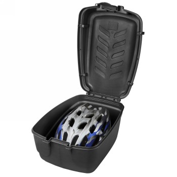 Baúl para bicicleta/topcase 'm-wave', de plástico, color negro, para montar en el portaequipajes, 18 l - 2