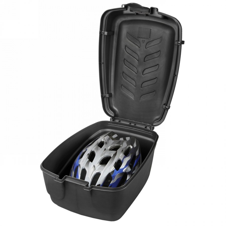 Baúl para bicicleta/topcase 'm-wave', de plástico, color negro, para montar en el portaequipajes, 18 l - 2