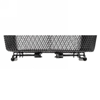 Panier en fil métallique ba-rm clamp l, biseauté, pour l'arrière, 45.5 x 29.5 x 21/13 cm (l x l x h), noir, avec pince, avec 2 p