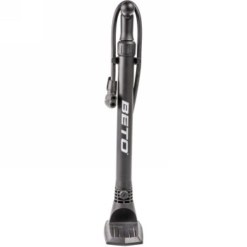 Floor pump beto, plastic black, with double head av/fv/dv, ball needle and air mattress adapter - 5