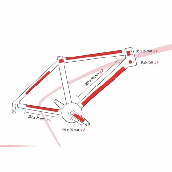 Protectores de cuadro zefal armadura de piel l kit 14 uds - 2