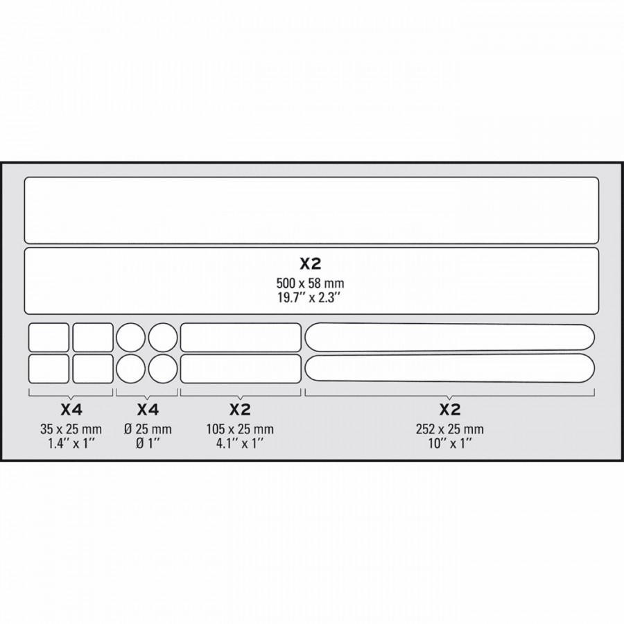 Protectores de cuadro zefal armadura de piel l kit 14 uds - 3