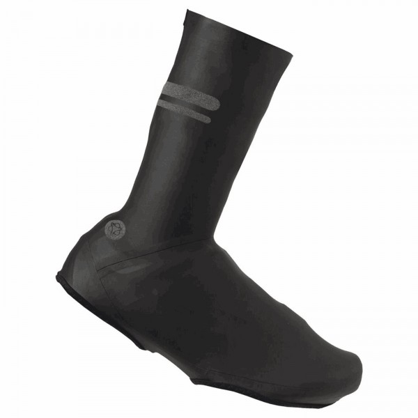 Wasserdichter schuhüberzug aus schwarzem latex, größe 2xl - 1