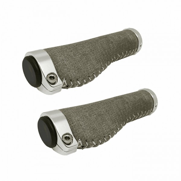 Ergonomic knobs in sand fabric 127mm - 1