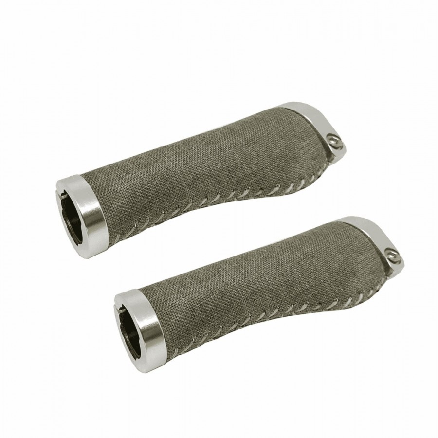 Ergonomic knobs in sand fabric 127mm - 2