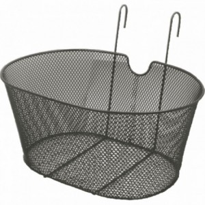 Panier ovale en fer avec crochets - 1