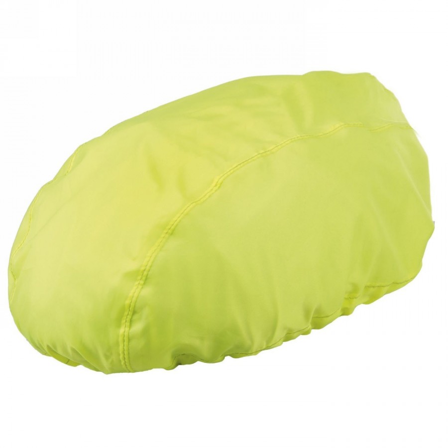 Helmet cover m-wave, water-repellent, neon-yellow with reflective logos - 1