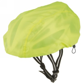 Helmet cover m-wave, water-repellent, neon-yellow with reflective logos - 3