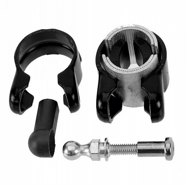 Kit d'accouplement pour barre de fixation tandem, comprenant une vis à tête bombée hexagonale + une tête sphérique, - 1