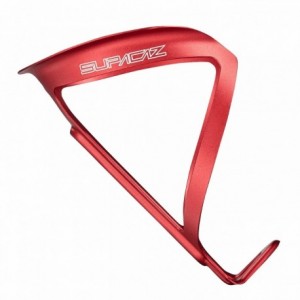 Fly cage bottle cage in red anodized aluminum - weight: 18gr - 1
