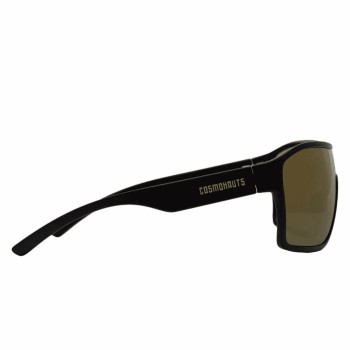 Black astro glasses with gold lens - 4