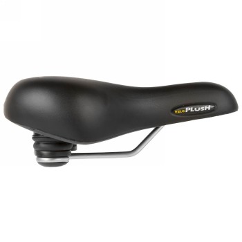 Saddle velo, plush gel elasto, 275 x 213 mm, without clamp, steel frame w. elastomer suspension, insole, 843 g - 3