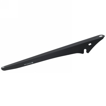 Mudguard, m-wave, hr, durable and flexible plastic, black, for mounting on the saddle rail, on card - 1