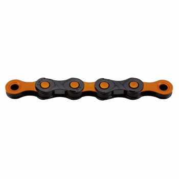 12v dlc chain with diamond like coating treatment, black / orange - 1