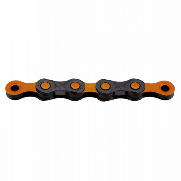 12v dlc chain with diamond like coating treatment, black / orange - 1